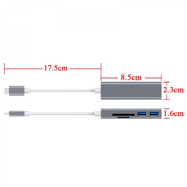 Hub USB Tipo a OTN-9597 Onten