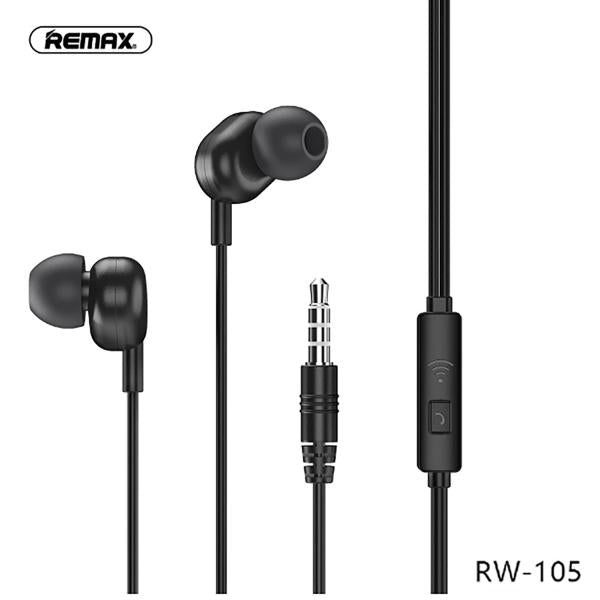 Audifonos Manos Libres RW-105 Remax - Negro Imagen principal del producto