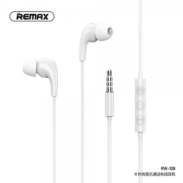 Audifonos Manos Libres RW-108 Remax - Blanco