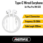 Audifonos Manos Libres RM-533 Remax - Blanco
