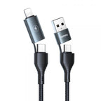 Cable USB Multiplataforma 4EN1 Serie Share RC-011 Remax - Negro
