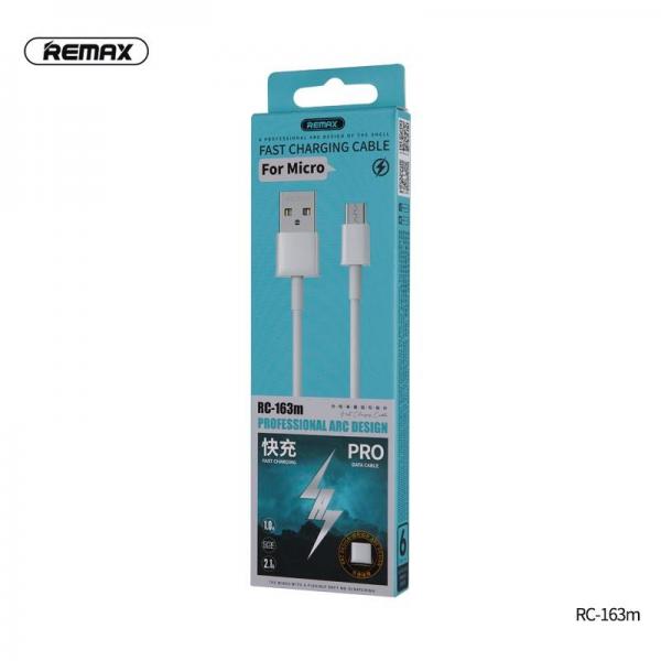 Cable USB Micro B RC-163M Serie PRO Data Remax - Blanco Imagen principal del producto