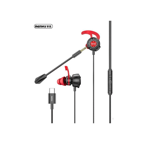 Audifonos Manos Libres RM-755 Tipo C Remax - Negro Imagen principal del producto