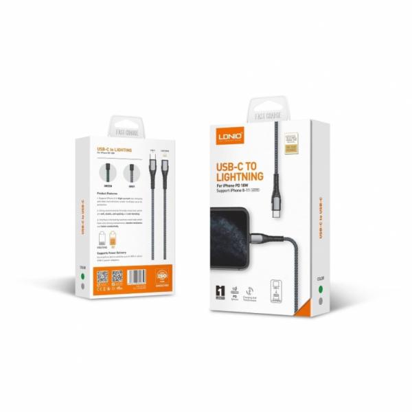 Cable USB Lightning LC112 Ldnio - C-i Negro