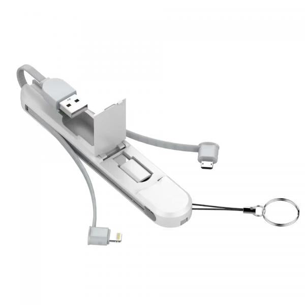 Cable Multiplataforma 3EN1 LC130 Ldnio - Blanco