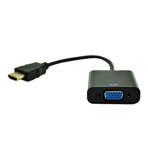 Adaptador Hdtv HDMI Hembra a VGA Macho con Audio