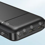 Bateria de Emergencia RPP-166 20.000mah Serie Lango Remax - Negro