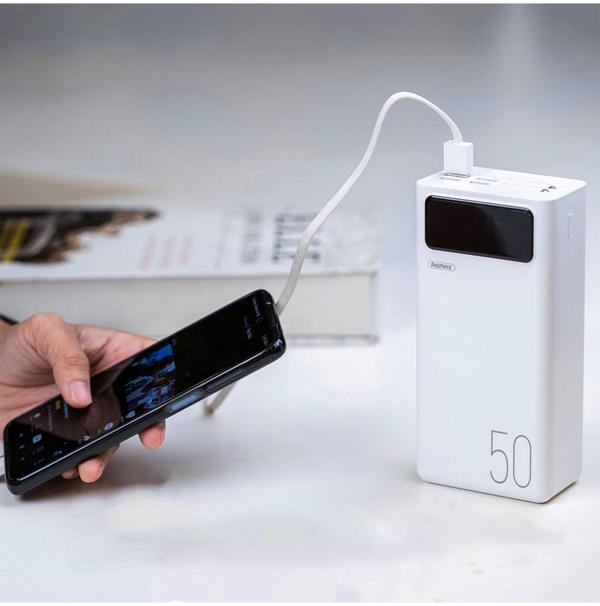Bateria de Emergencia RPP-162 50.000mah Serie Lango Remax - Blanca