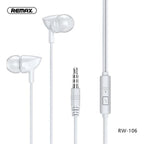 Audifonos Manos Libres RW-106 Remax - Blanco
