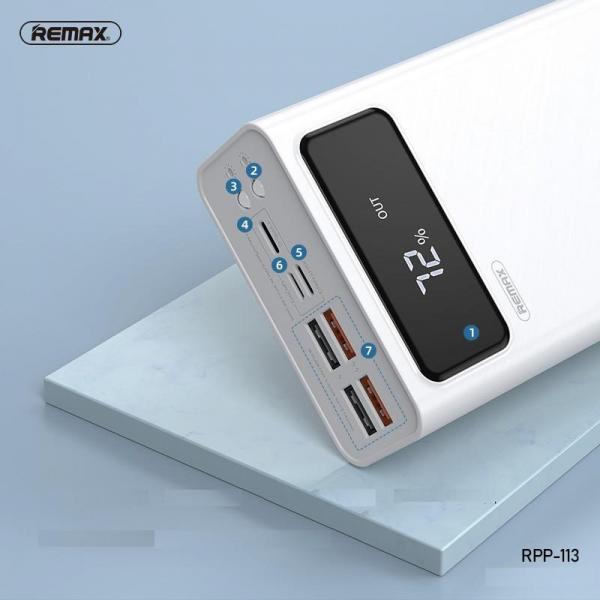 Bateria de Emergencia RPP-113 40.000mha Serie Mengine Remax - Blanca