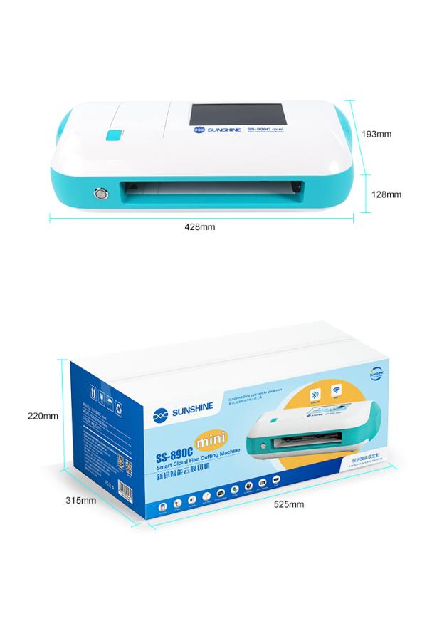Maquina Cortadora Lamina Protectora Hidrogel SS-890C Mini Sunshine