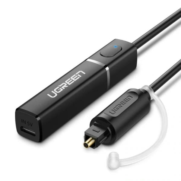 Transmisor Bluetooth Fibra Optica CM150 50213 Ugreen - Negro