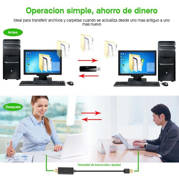 Extencion USB Tipo a 2.0 Macho Data Link US166 20233 Ugreen - Negro