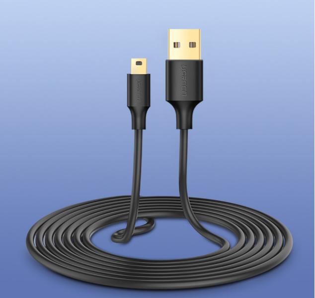 Cable USB Tipo a Macho a USB Mini B Macho US132 10355 Ugreen - 1M Negro