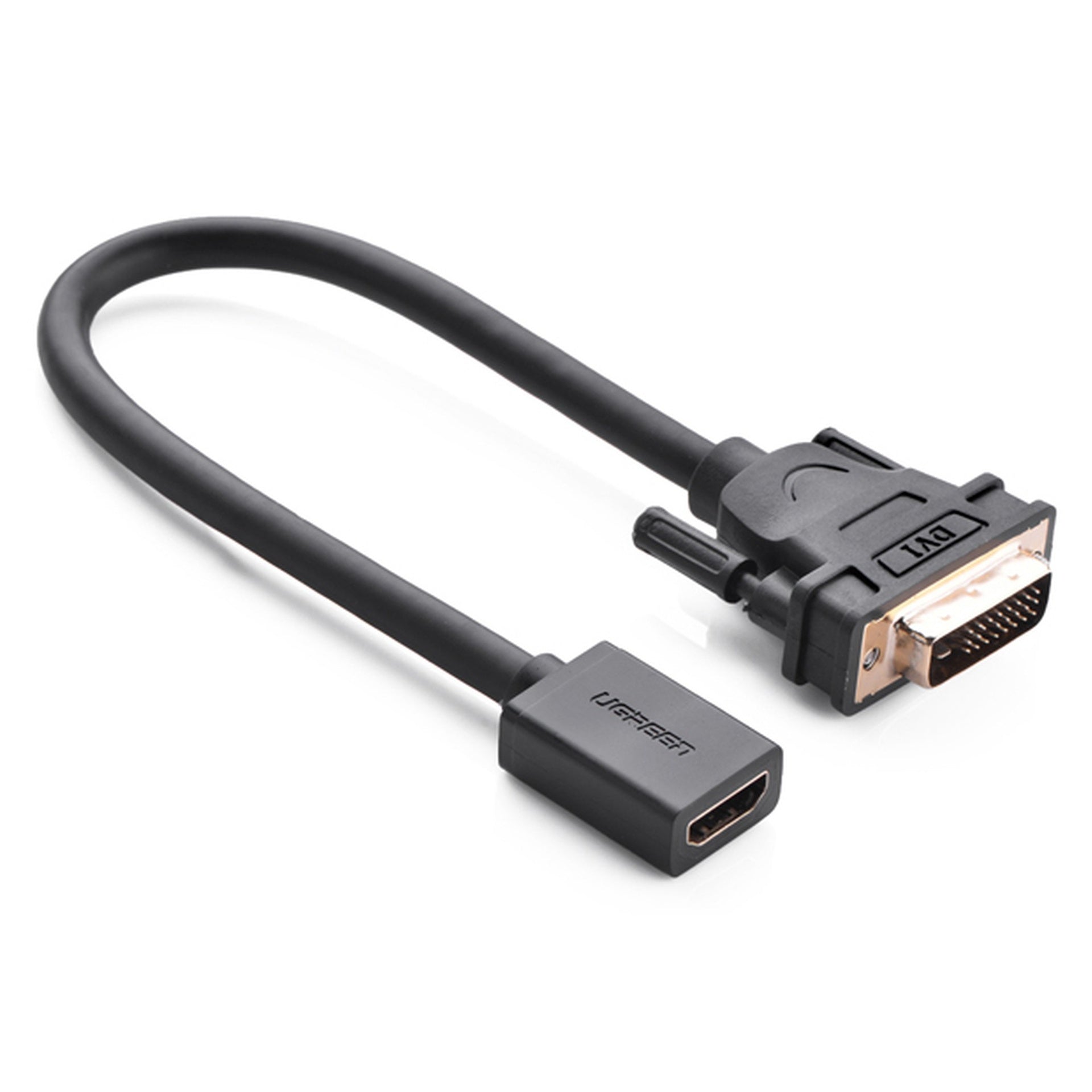 Cable DVI a Macho a HDMI Hembra 20118 Ugreen - 22CM Negro Imagen principal del producto