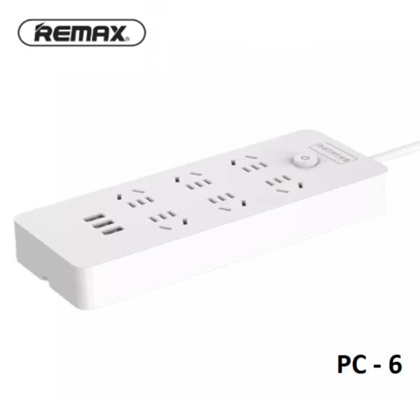 Regleta PC-6 Remax - Blanca