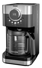 Black + Decker Cafetera Inox Digital 12 Tazas CM4200S-LA