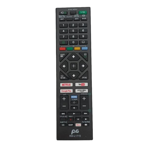 Control Smart TV Sony RM-L1715 Reemplazo PG Compatible B.aaa