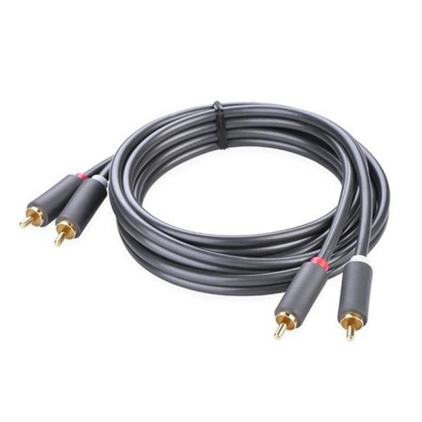 Ugreen Cable 2 Rca a 2 Rca Macho 1.5m Negro 10517