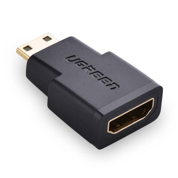 Adaptador Mini HDMI Macho a HDMI Hembra 20101 Ugreen - Negro