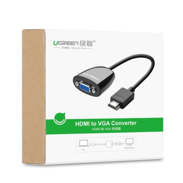 Convertidor con Audio HDMI a VGA NM105 40253 Ugreen - Negro