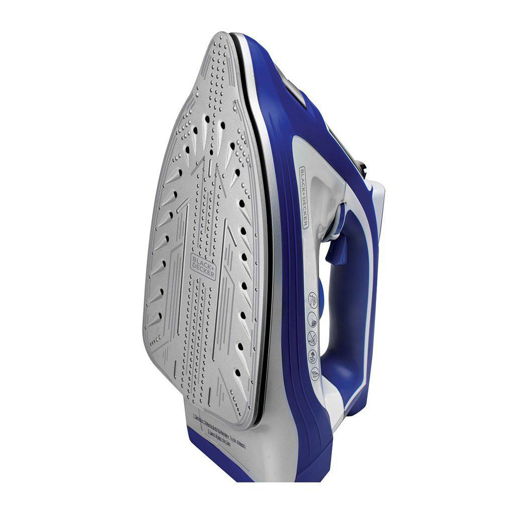 Black + Decker plancha de vapor suela ceramica resistente a golpes impact IR3001