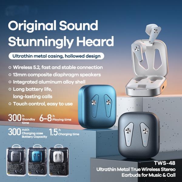 Audifonos Manos Libres Bluetooth TWS-48 Remax - Plateado