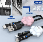 Organizador para Cables YE02 Yookie - Negro