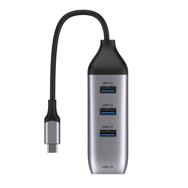Hub USB Tipo C OTN-95118U Onten - Plateado