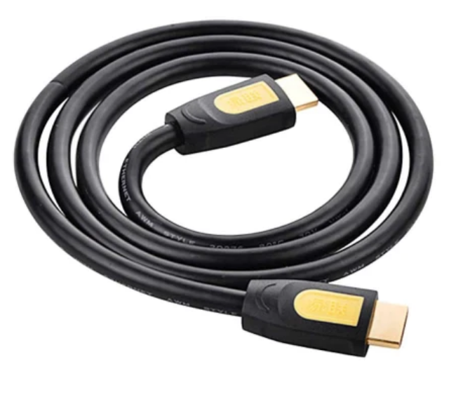 Cable HDMI Tipo a Macho a Macho HD101 10130 Ugreen - 3M Negro Amarillo