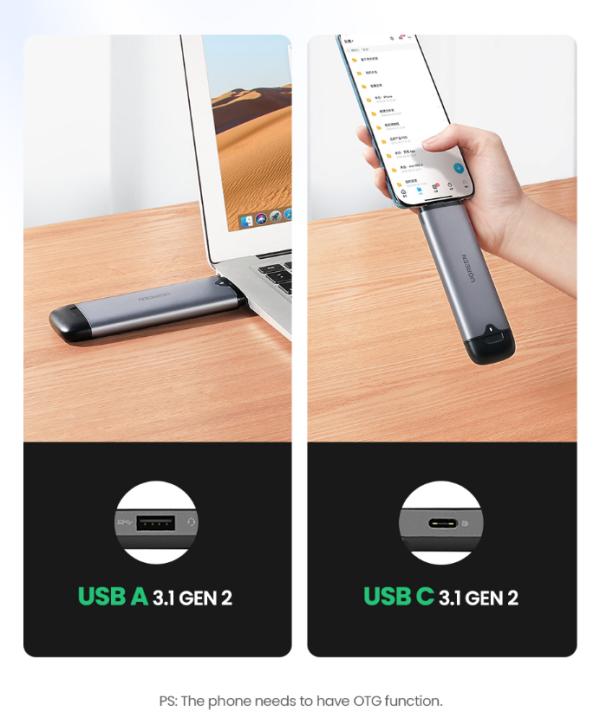 Encapsulador USB M.2 Nvme CM353 70532 Ugreen - 10GBPS