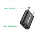 Adaptador OTG USB Tipo C Macho a USB Micro B Hembra US157 30391 Ugreen - Negro