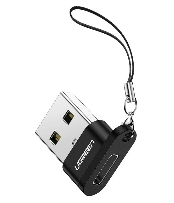 UGREEN Adaptador OTG USB-A Macho a USB-C Hembra 50568 Negro Imagen principal del producto