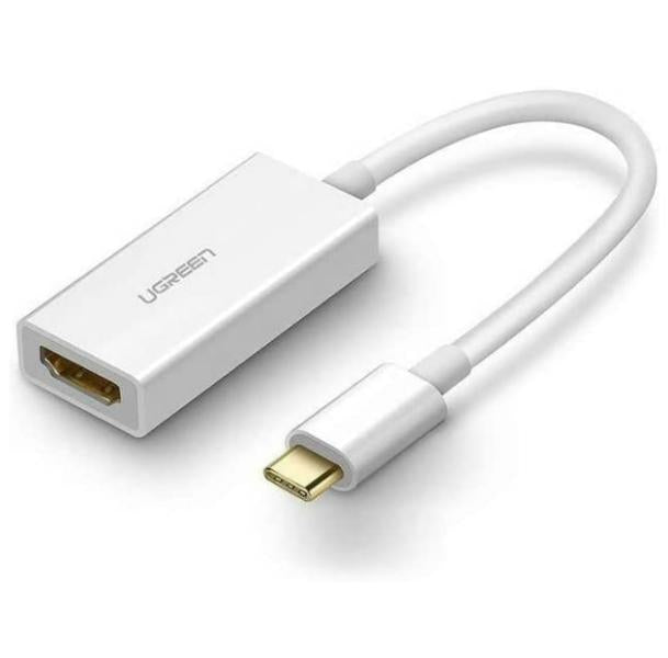 Ugreen Adaptador USB-C a HDMI 4K 30Hz Hembra 40273 Blanco