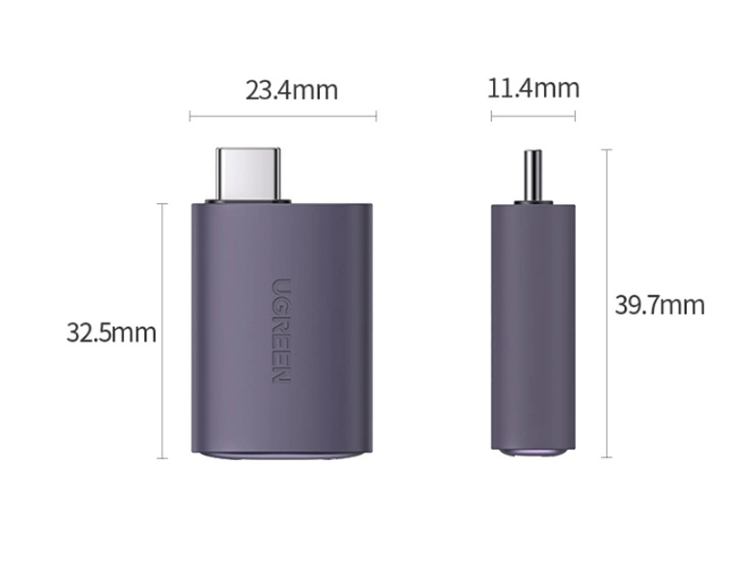 Adaptador USB Tipo C a HDMI Hembra US320 70450 Ugreen - Gris