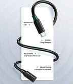 Cable Extencion USB Tipo C Macho a Hembra ED008 40574 Ugreen - Negro