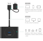 Hub USB Tipo a con Adaptador Tipo C 40850 Ugreen - Negro
