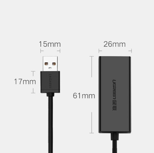 Adaptador USB Tipo a a RJ45 CR110 20254 - Negro