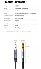 Cable 3.5mm Macho a 3.5mm Macho AV183 20782 Ugreen - 2M Azul