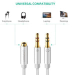 Cable 3.5mm 2 Machos a 1 3.5mm Hembra AV140 20897 Ugreen - Blanco