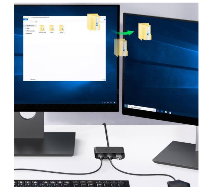 Hub USB Tipo a 2.0 con Switch CM409 10935 Ugreen - Negro