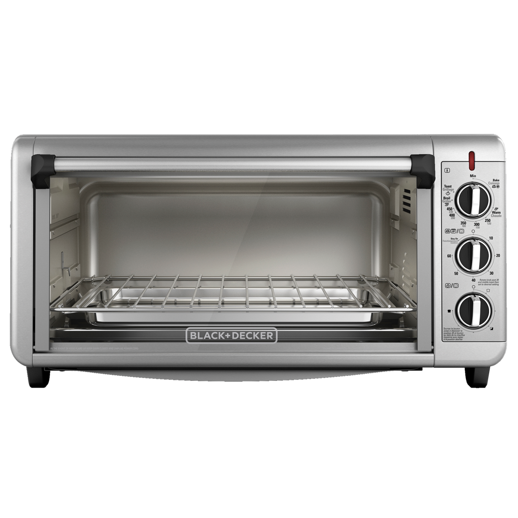 Black + Decker horno de conveccion extra ancho 8 rebanadas inox TO3260XSBD