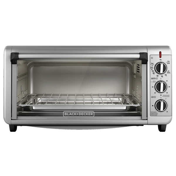 Black + Decker horno de conveccion extra ancho 8 rebanadas inox TO3260XSBD