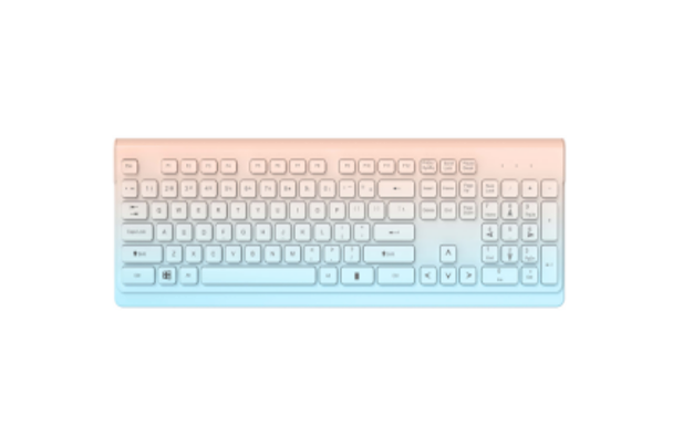 Teclado Marvo WK005D Inalambrico Oficina Morado