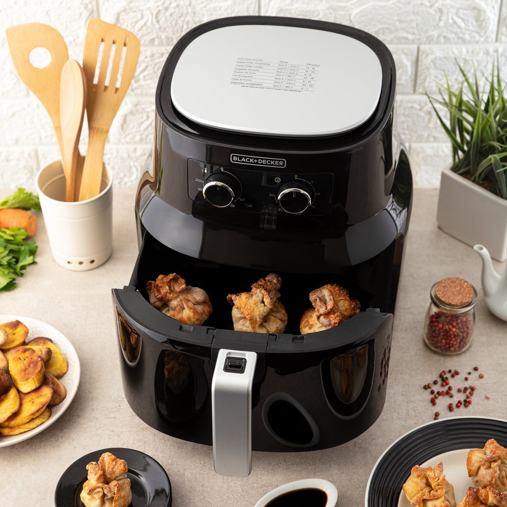 Black + decker freidora aire 4L negra HF4004B