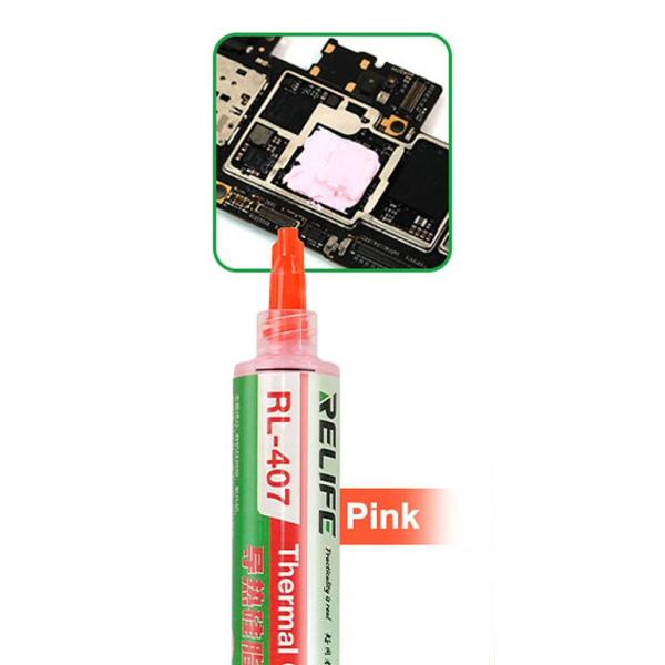 Pasta Termica para Procesadores RL-407 Relife - 6W Rosada