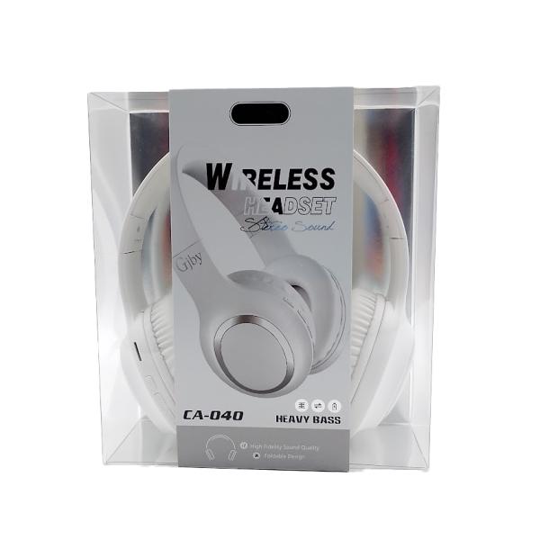 Audifonos Bluetooth Gjby Ca-040 Inalambricos Blanco