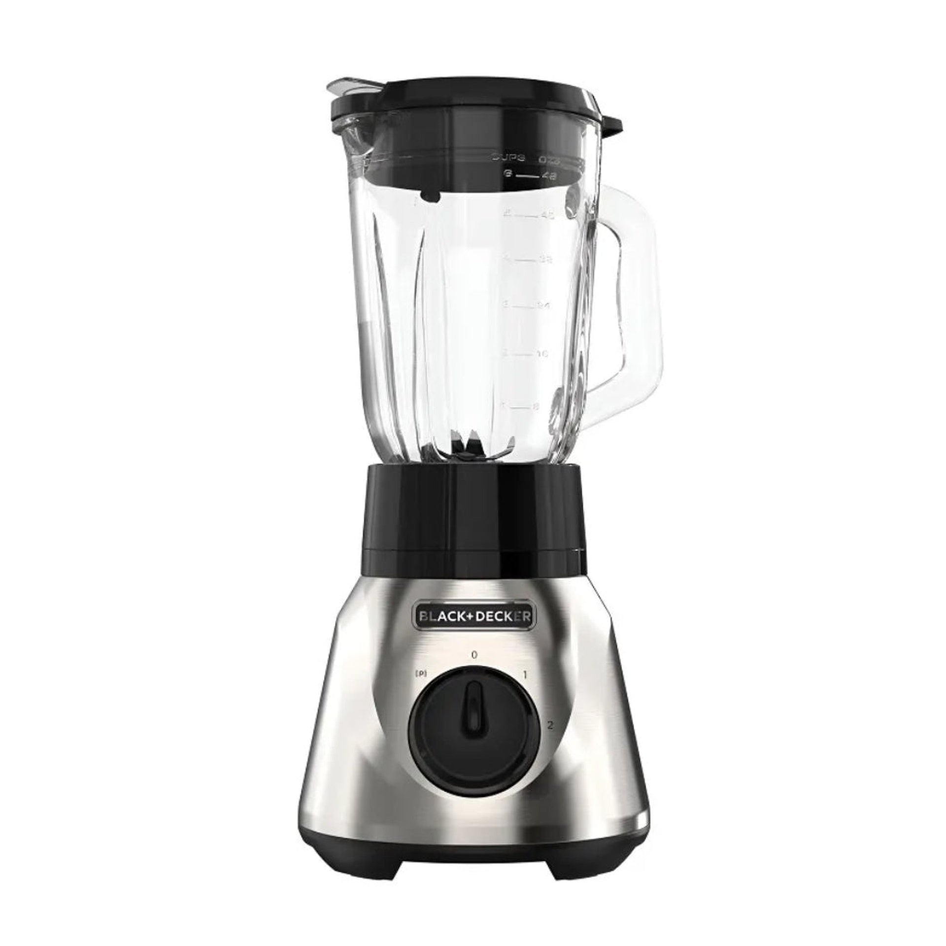 Black+Decker licuadora tricuadora 800W vaso vidrio 2 velocidades BL1686-0SDLA Imagen principal del producto