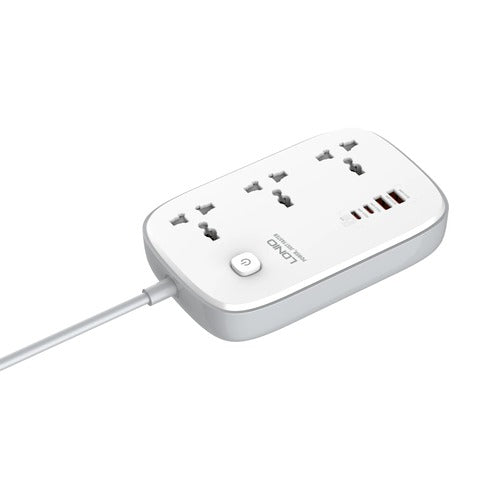 Regleta LDNIO SC3416 Blanca 65W Carga Rapida Hogar Imagen principal del producto