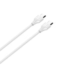 Cable USB-C a USB-C LDNIO LC121C Blanco 65W 1 Metro